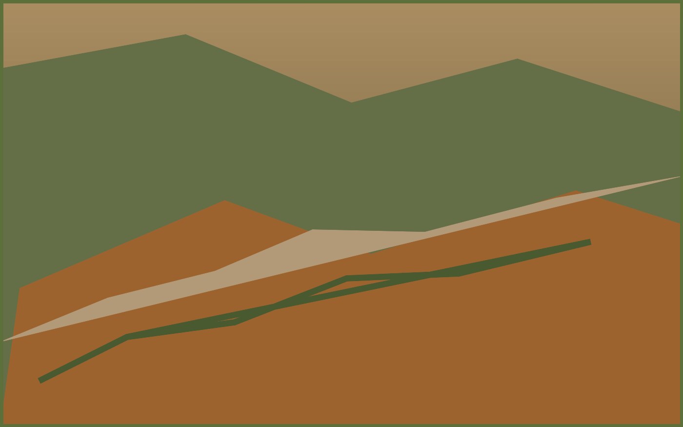 Aerial view of copper resource terrain near Upington